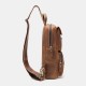 Men Genuine Leather Cowhide Retro Fashion Chest Bag Crossbody Bag Sling Bag Men Genuine Leather Cowhide Retro Fashion Chest Bag Crossbody Bag Sling Bag