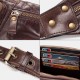 Men Genuine Leather Retro Sport Outdoor Multi-carry Chest Bag Sling Bag Crossbody Bag Waist Bag Men Genuine Leather Retro Sport Outdoor Multi-carry Chest Bag Sling Bag Crossbody Bag Waist Bag