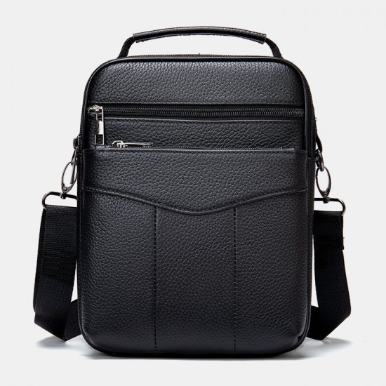 Men Genuine Leather Retro Business Vertical Handbag Crossbody Bag Men Genuine Leather Retro Business Vertical Handbag Crossbody Bag