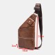 Men Genuine Leather Multi-Carry Retro 9 Inch Large Capacity Phone Camera Chest Bags Crossbody Bag Men Genuine Leather Multi-Carry Retro 9 Inch Large Capacity Phone Camera Chest Bags Crossbody Bag