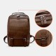 Men PU Leather Vintage Business Waterproof Wear-Resistant Large Capacity 15.6 Inch Laptop Bag Backpack Men PU Leather Vintage Business Waterproof Wear-Resistant Large Capacity 15.6 Inch Laptop Bag Backpack