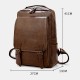 Men PU Leather Vintage Business Waterproof Wear-Resistant Large Capacity 15.6 Inch Laptop Bag Backpack Men PU Leather Vintage Business Waterproof Wear-Resistant Large Capacity 15.6 Inch Laptop Bag Backpack