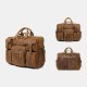 Men Genuine Leather Detachable Strap Large Multi-Pocket 15.6 Inch Laptop Bag Briefcase Messenger Bag Crossbody Bags Men Genuine Leather Detachable Strap Large Multi-Pocket 15.6 Inch Laptop Bag Briefcase Messenger Bag Crossbody Bags