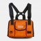 Unisex Oxford Cloth Letter Pattern Multi-Pocket Tactical Bag Chest Bag Backpack