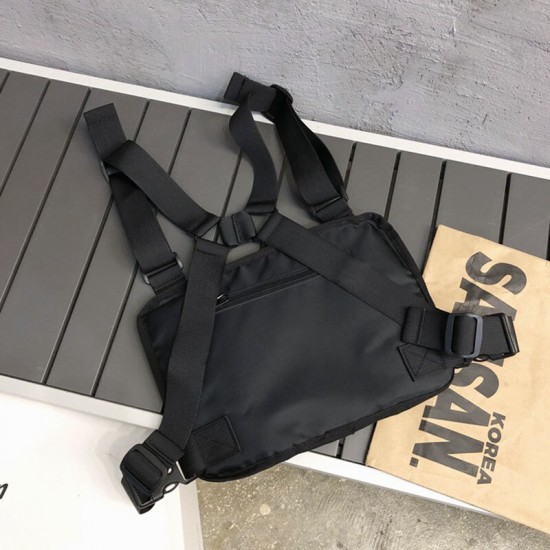 Unisex Oxford Cloth Letter Pattern Multi-Pocket Tactical Bag Chest Bag Backpack Unisex Oxford Cloth Letter Pattern Multi-Pocket Tactical Bag Chest Bag Backpack