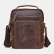 Men Genuine Leather Multifunction Multi-Pocket Vintage Briefcases Messenger Bag Crossbody Bag Handbag Men Genuine Leather Multifunction Multi-Pocket Vintage Briefcases Messenger Bag Crossbody Bag Handbag