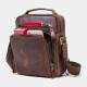 Men Genuine Leather Multifunction Multi-Pocket Vintage Briefcases Messenger Bag Crossbody Bag Handbag Men Genuine Leather Multifunction Multi-Pocket Vintage Briefcases Messenger Bag Crossbody Bag Handbag
