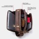 Men Genuine Leather Multifunction Multi-Pocket Vintage Briefcases Messenger Bag Crossbody Bag Handbag Men Genuine Leather Multifunction Multi-Pocket Vintage Briefcases Messenger Bag Crossbody Bag Handbag