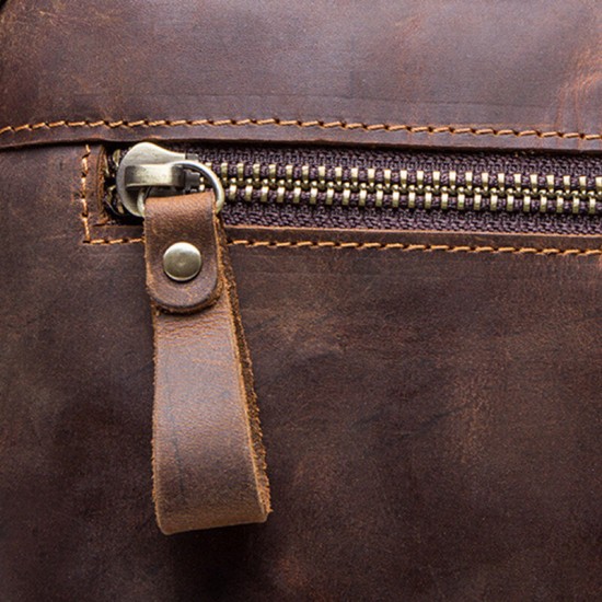 Men Genuine Leather Multifunction Multi-Pocket Vintage Briefcases Messenger Bag Crossbody Bag Handbag Men Genuine Leather Multifunction Multi-Pocket Vintage Briefcases Messenger Bag Crossbody Bag Handbag