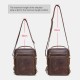 Men Genuine Leather Multifunction Multi-Pocket Vintage Briefcases Messenger Bag Crossbody Bag Handbag Men Genuine Leather Multifunction Multi-Pocket Vintage Briefcases Messenger Bag Crossbody Bag Handbag