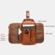 Men PU Leather Large Capacity Multifunction Headset Hole USB Charging Short Trip Sling Bags Crossbody Bag Chest Bag Men PU Leather Large Capacity Multifunction Headset Hole USB Charging Short Trip Sling Bags Crossbody Bag Chest Bag