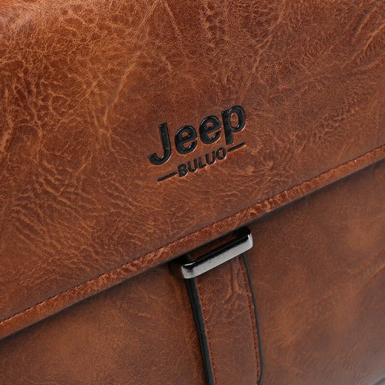 Men PU Leather Multifunction Multi-Pocket Vintage Messenger Bag Crossbody Bag Handbag Shoulder Bag Men PU Leather Multifunction Multi-Pocket Vintage Messenger Bag Crossbody Bag Handbag Shoulder Bag