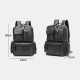 Men PU Leather Multi-pocket Breathable Backpack Retro Large Capacity 14 Inch Laptop Bag Men PU Leather Multi-pocket Breathable Backpack Retro Large Capacity 14 Inch Laptop Bag