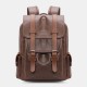 Men Vintage Large Capacity PU Leather Multi-pocket 14 Inch Laptop Bag Backpack Men Vintage Large Capacity PU Leather Multi-pocket 14 Inch Laptop Bag Backpack