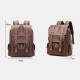 Men Vintage Large Capacity PU Leather Multi-pocket 14 Inch Laptop Bag Backpack Men Vintage Large Capacity PU Leather Multi-pocket 14 Inch Laptop Bag Backpack