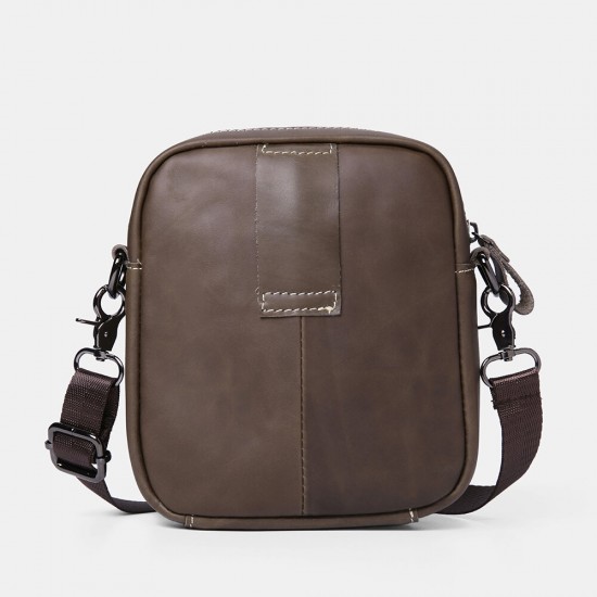 Men Genuine Leather Wear-resistant Large Capacity Vintage Cowhide Crossbody Bags Shoulder Bag Single Bag Men Genuine Leather Wear-resistant Large Capacity Vintage Cowhide Crossbody Bags Shoulder Bag Single Bag