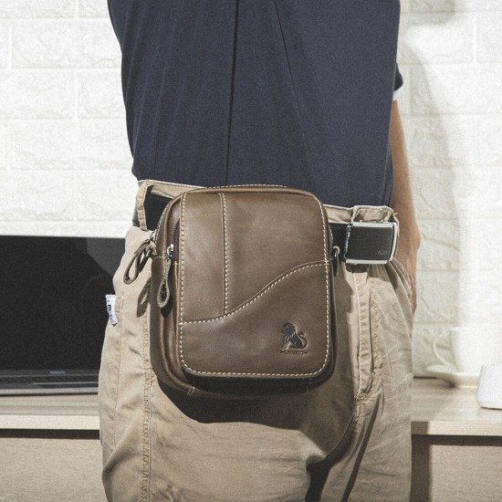 Men Genuine Leather Wear-resistant Large Capacity Vintage Cowhide Crossbody Bags Shoulder Bag Single Bag Men Genuine Leather Wear-resistant Large Capacity Vintage Cowhide Crossbody Bags Shoulder Bag Single Bag
