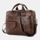 Men Genuine Leather Multi-pocket Vintage 14 Inch Laptop Bag Briefcases Crossbody Bag Shoulder Bag Handbag Men Genuine Leather Multi-pocket Vintage 14 Inch Laptop Bag Briefcases Crossbody Bag Shoulder Bag Handbag
