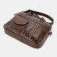 Men Genuine Leather Multi-pocket Vintage 14 Inch Laptop Bag Briefcases Crossbody Bag Shoulder Bag Handbag Men Genuine Leather Multi-pocket Vintage 14 Inch Laptop Bag Briefcases Crossbody Bag Shoulder Bag Handbag