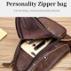 Men Genuine Leather Earphone Hole Design Large Capacity Vintage Chest Bag Cowhide Shoulder Crossbody Bag Men Genuine Leather Earphone Hole Design Large Capacity Vintage Chest Bag Cowhide Shoulder Crossbody Bag
