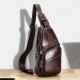 Men Genuine Leather Hasp Headphone Hole Large Capacity Vintage 6.5 Inch Phone Bag Chest Bag Crossbody Bag Shoulder Bag Men Genuine Leather Hasp Headphone Hole Large Capacity Vintage 6.5 Inch Phone Bag Chest Bag Crossbody Bag Shoulder Bag