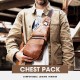 Men Genuine Leather Hasp Headphone Hole Large Capacity Vintage 6.5 Inch Phone Bag Chest Bag Crossbody Bag Shoulder Bag Men Genuine Leather Hasp Headphone Hole Large Capacity Vintage 6.5 Inch Phone Bag Chest Bag Crossbody Bag Shoulder Bag