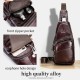 Men Genuine Leather Hasp Headphone Hole Large Capacity Vintage 6.5 Inch Phone Bag Chest Bag Crossbody Bag Shoulder Bag Men Genuine Leather Hasp Headphone Hole Large Capacity Vintage 6.5 Inch Phone Bag Chest Bag Crossbody Bag Shoulder Bag