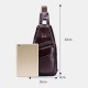 Men Genuine Leather Hasp Headphone Hole Large Capacity Vintage 6.5 Inch Phone Bag Chest Bag Crossbody Bag Shoulder Bag Men Genuine Leather Hasp Headphone Hole Large Capacity Vintage 6.5 Inch Phone Bag Chest Bag Crossbody Bag Shoulder Bag