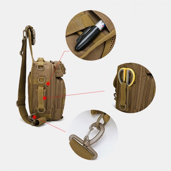 Men Nylon Camouflage Multifunction Large Capacity Outdoor Fishing Crossbody Bags Chest Bag Tactical Bag Men Nylon Camouflage Multifunction Large Capacity Outdoor Fishing Crossbody Bags Chest Bag Tactical Bag