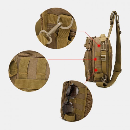 Men Nylon Camouflage Multifunction Large Capacity Outdoor Fishing Crossbody Bags Chest Bag Tactical Bag Men Nylon Camouflage Multifunction Large Capacity Outdoor Fishing Crossbody Bags Chest Bag Tactical Bag