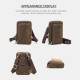Men Vintage Genuine Leather Zip Side Convertible Straps Crossbody Bag Large Capacity Belt Bag Waist Bag Men Vintage Genuine Leather Zip Side Convertible Straps Crossbody Bag Large Capacity Belt Bag Waist Bag