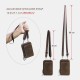 Men Vintage Genuine Leather Zip Side Convertible Straps Crossbody Bag Large Capacity Belt Bag Waist Bag Men Vintage Genuine Leather Zip Side Convertible Straps Crossbody Bag Large Capacity Belt Bag Waist Bag