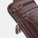 Men Double Layer Genuine Leather Waist Bag Large Capacity Vintage 6.3 Inch Phone Bag Crossbody Bags Shoulder Bag Men Double Layer Genuine Leather Waist Bag Large Capacity Vintage 6.3 Inch Phone Bag Crossbody Bags Shoulder Bag