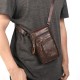 Men Double Layer Genuine Leather Waist Bag Large Capacity Vintage 6.3 Inch Phone Bag Crossbody Bags Shoulder Bag Men Double Layer Genuine Leather Waist Bag Large Capacity Vintage 6.3 Inch Phone Bag Crossbody Bags Shoulder Bag