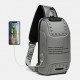 Men Oxford Letter Front Password Lock Anti-theft Design USB Charging Crossbody Bag Multi-pockets Multi-compartments Chest Bag Men Oxford Letter Front Password Lock Anti-theft Design USB Charging Crossbody Bag Multi-pockets Multi-compartments Chest Bag