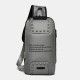 Men Oxford Letter Front Password Lock Anti-theft Design USB Charging Crossbody Bag Multi-pockets Multi-compartments Chest Bag Men Oxford Letter Front Password Lock Anti-theft Design USB Charging Crossbody Bag Multi-pockets Multi-compartments Chest Bag