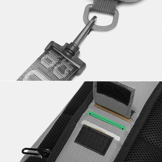 Men Oxford Letter Front Password Lock Anti-theft Design USB Charging Crossbody Bag Multi-pockets Multi-compartments Chest Bag Men Oxford Letter Front Password Lock Anti-theft Design USB Charging Crossbody Bag Multi-pockets Multi-compartments Chest Bag