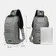 Men Oxford Letter Front Password Lock Anti-theft Design USB Charging Crossbody Bag Multi-pockets Multi-compartments Chest Bag Men Oxford Letter Front Password Lock Anti-theft Design USB Charging Crossbody Bag Multi-pockets Multi-compartments Chest Bag