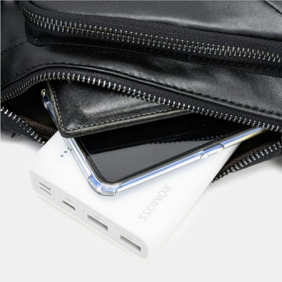 Men Genuine Leather Casual Chest Bags Anti-theft Retro 6.3 Inch Phone Bag Cowhide Crossbody Bags Men Genuine Leather Casual Chest Bags Anti-theft Retro 6.3 Inch Phone Bag Cowhide Crossbody Bags