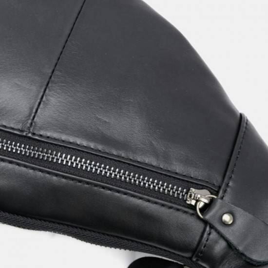 Men Genuine Leather Casual Chest Bags Anti-theft Retro 6.3 Inch Phone Bag Cowhide Crossbody Bags Men Genuine Leather Casual Chest Bags Anti-theft Retro 6.3 Inch Phone Bag Cowhide Crossbody Bags
