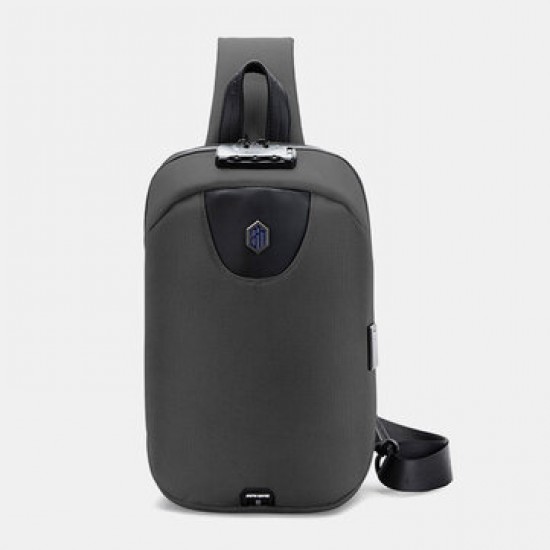 Men USB Charging Anti-theft Code Lock Chest Bag Multi-function Large Capacity Outdoor Travel Crossbody Bag Men USB Charging Anti-theft Code Lock Chest Bag Multi-function Large Capacity Outdoor Travel Crossbody Bag