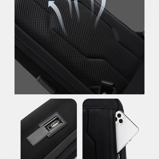 Men USB Charging Anti-theft Code Lock Chest Bag Multi-function Large Capacity Outdoor Travel Crossbody Bag Men USB Charging Anti-theft Code Lock Chest Bag Multi-function Large Capacity Outdoor Travel Crossbody Bag