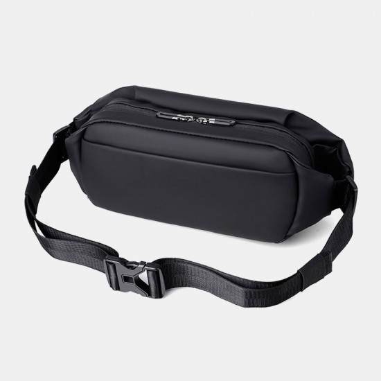 Men Oxford Anti-theft Waterproof Chest Bag Minimalist Scratch-resistant Line Design Large Capacity Waist Bag Men Oxford Anti-theft Waterproof Chest Bag Minimalist Scratch-resistant Line Design Large Capacity Waist Bag