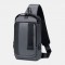 Men Multi-pockets Anti-theft Code Lock Design Breathable Chest Bag Waterproof Earphone Hole USB Charging Crossbody Bags
