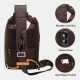 Ekphero PU Leather Multi-pocket Large Capacity Sling Bag Travel Outdoor Daypack Crossbody Chest Shoulder Bag For Men Ekphero PU Leather Multi-pocket Large Capacity Sling Bag Travel Outdoor Daypack Crossbody Chest Shoulder Bag For Men
