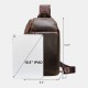 Ekphero PU Leather Multi-pocket Large Capacity Sling Bag Travel Outdoor Daypack Crossbody Chest Shoulder Bag For Men Ekphero PU Leather Multi-pocket Large Capacity Sling Bag Travel Outdoor Daypack Crossbody Chest Shoulder Bag For Men