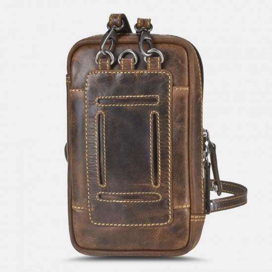 Ekphero Men Large Capacity Crossbody Bags Multi-pocket Shoulder Phone Bag Ekphero Men Large Capacity Crossbody Bags Multi-pocket Shoulder Phone Bag