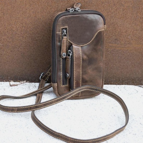 Ekphero Men Large Capacity Crossbody Bags Multi-pocket Shoulder Phone Bag Ekphero Men Large Capacity Crossbody Bags Multi-pocket Shoulder Phone Bag