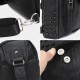 Men Rivet Decor PU Leather Chest Bag Waterproof Anti-theft Wearable Large Capacity Crossbody Bags Men Rivet Decor PU Leather Chest Bag Waterproof Anti-theft Wearable Large Capacity Crossbody Bags