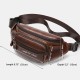 Men Multi-pocket Cowhide Chest Bag Retro Multifunction Large Capacity 6.5 Inch Phone Bags Crossbody Bags Waist Bag Men Multi-pocket Cowhide Chest Bag Retro Multifunction Large Capacity 6.5 Inch Phone Bags Crossbody Bags Waist Bag